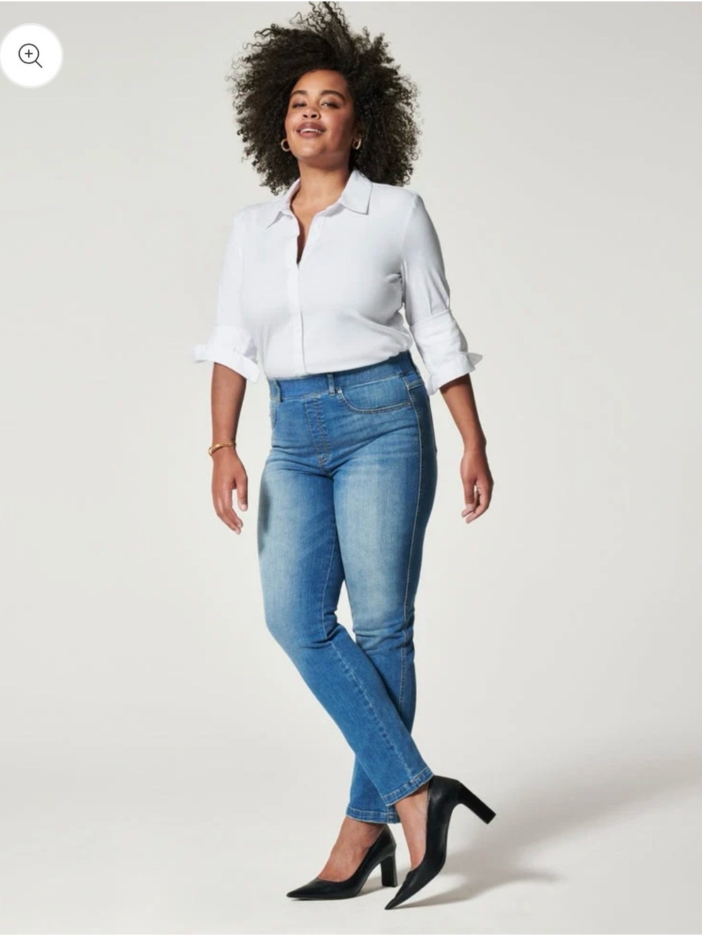 SPANX Ankle Straight Leg Jeans, Vintage Indigo XL- P